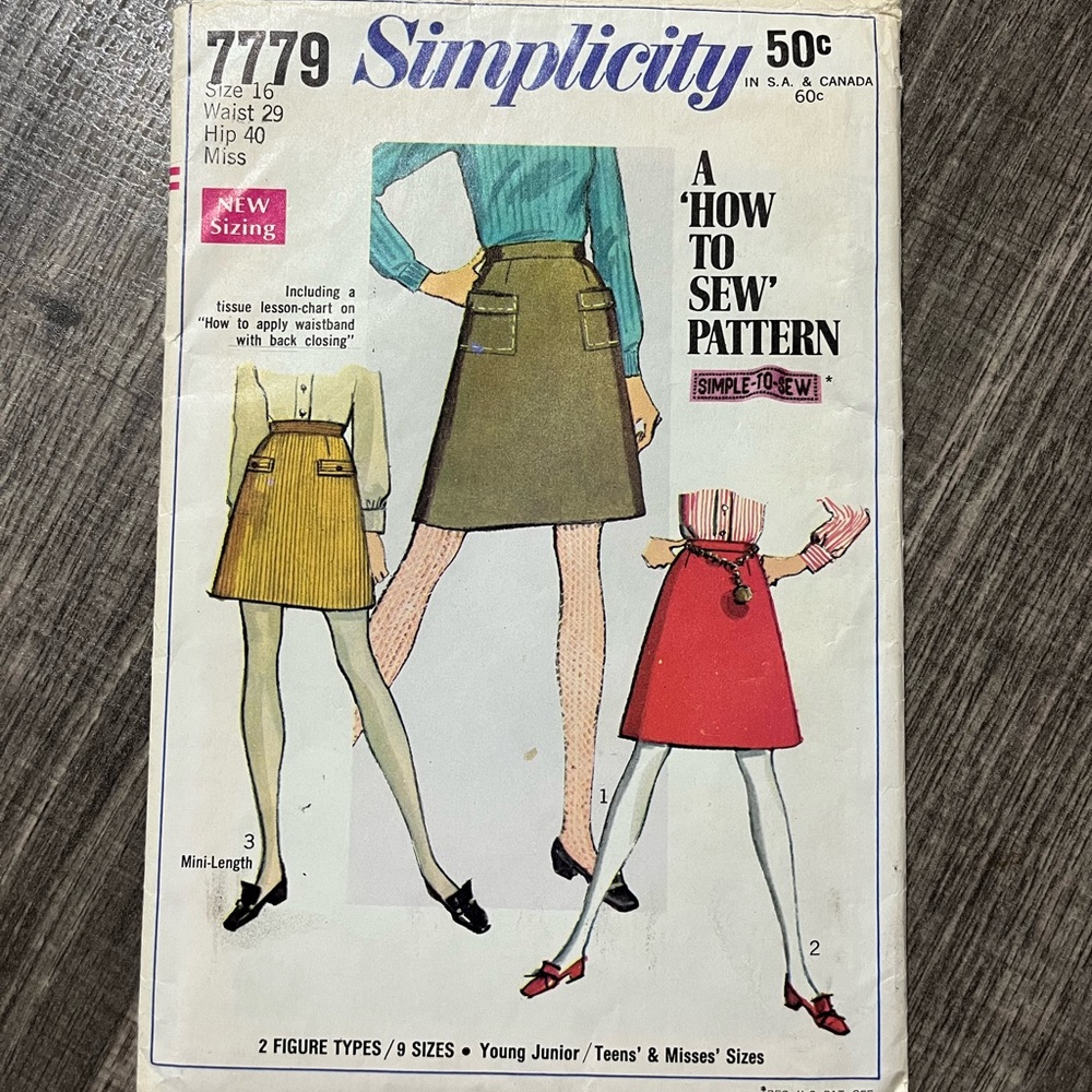 Vintage Simplicity Sewing Pattern